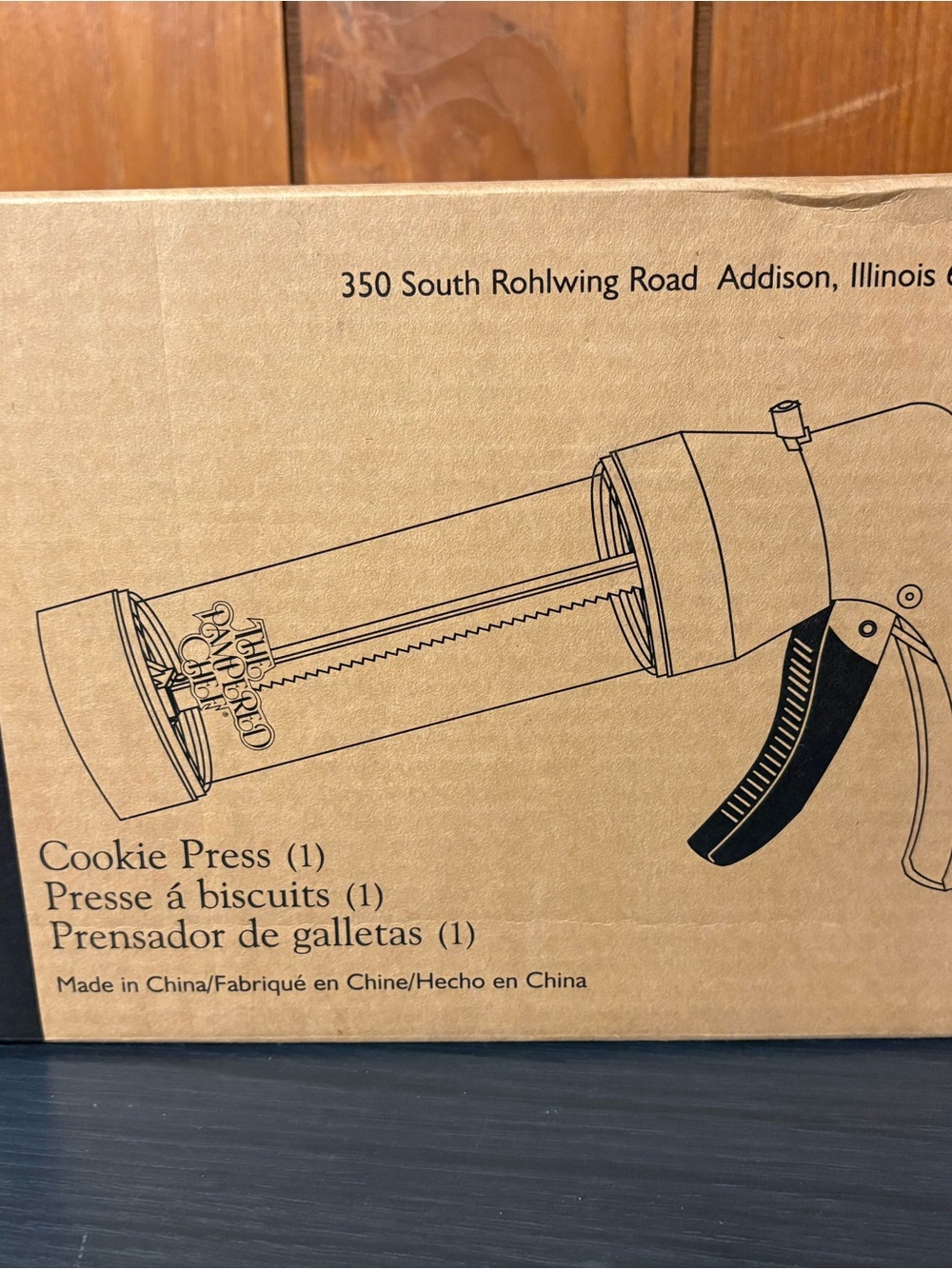 The Pampered Chef Cookie Press in Brown and Black